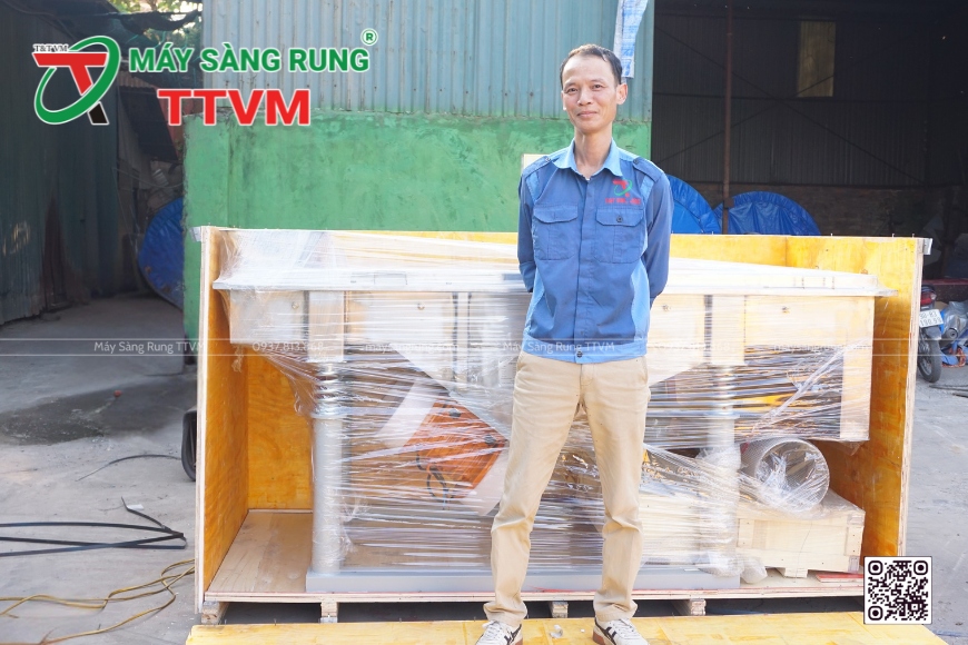 giá máy sàng rung hình chữ nhật